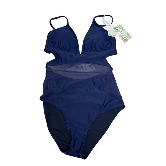 NWT Baltic Born Envya Swimwear Odyssey One Piece Swimsuit in Navy Blue NWT Sz. M - Picture 4 of 8